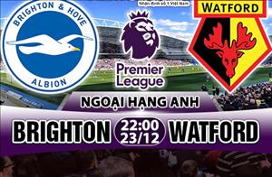 Nhận định Brighton vs Watford 22h00 ngày 23/12 (Premier League 2017/18)
