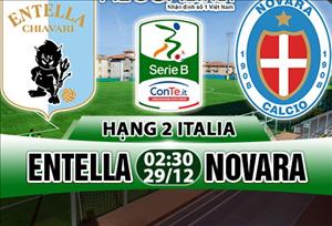 Nhận định Entella vs Novara 02h30 ngày 29/12 (Hạng 2 Italia)