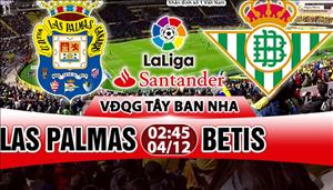 Nhận định Las Palmas vs Betis 02h45 ngày 4/12 (La Liga 2017/18)