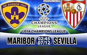 Nhận định Maribor vs Sevilla 2h45 ngày 7/12 (Champions League 2017/18)