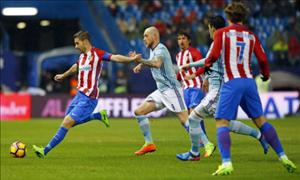 Tổng hợp: Atletico Madrid 3-2 Celta Vigo (Vòng 22 La Liga 2016/17)