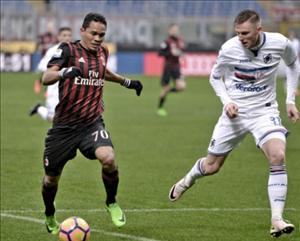 Tổng hợp: AC Milan 0-1 Sampdoria (Vòng 23 Serie A 2016/17)