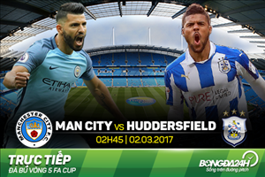 Man City 5-1 Huddersfield: Ngược dòng thành công Man xanh hẹn Boro ở tứ kết FA Cup