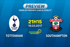 Giải mã trận đấu Tottenham vs Southampton 21h15 ngày 19/3 (NHA 2016/17)