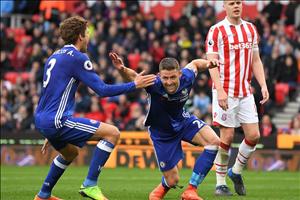 Những con số ấn tượng sau trận đấu Stoke 1-2 Chelsea