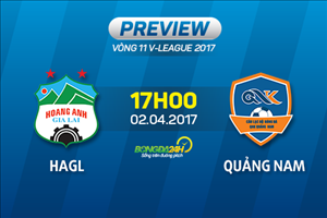 Nhận định HAGL vs Quảng Nam 17h00 ngày 2/4 (Vòng 11 V-League 2017)