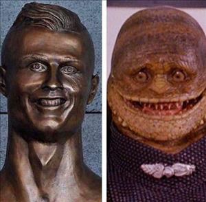 Nhà điêu khắc phân trần về bức tượng Ronaldo phiên bản lỗi