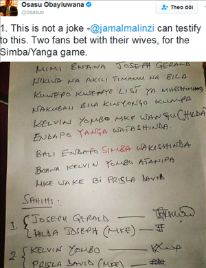 Mất vợ vì thua cá cược