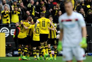 Tổng hợp: Dortmund 6-2 Leverkusen (Vòng 23 Bundesliga 2016/17)