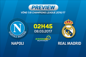 Napoli vs Real Madrid (2h45 ngày 8/3): Món quà sinh nhật