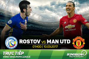 Rostov 1-1 MU (KT): Ưu thế nhỏ dành cho Quỷ đỏ
