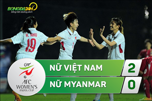 Tổng hợp: Nữ Việt Nam 2-0 Nữ Myanmar (VL Asian Cup 2018)