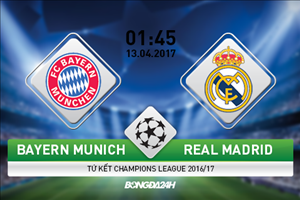 Bayern Munich vs Real Madrid (1h45 ngày 13/4): Phim bom tấn của những người anh em