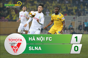 Tổng hợp: Hà Nội 1-0 SLNA (Vòng 13 V-League 2017)