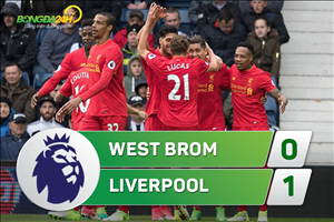 West Brom 0-1 Liverpool (KT): Chiến thắng tối thiểu