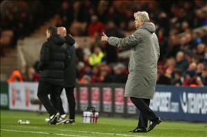 Arsenal thắng nhọc Middlesbrough, Wenger vẫn hài lòng