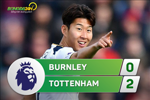 Tổng hợp: Burnley 0-2 Tottenham (Vòng 30 NHA 2016/17)