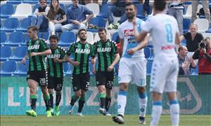 Tổng hợp: Sassuolo 2-2 Napoli (Vòng 33 Serie A 2016/17)