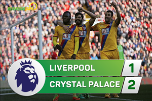 Tổng hợp: Liverpool 1-2 Crystal Palace (Vòng 34 NHA 2016/17)