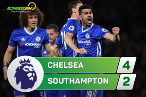 Tổng hợp: Chelsea 4-2 Southampton (Vòng 34 NHA 2016/17)