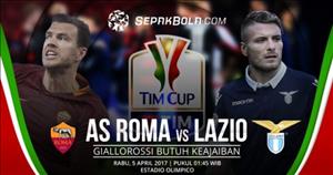 Nhận định AS Roma vs Lazio 17h30 ngày 30/4 (Serie A 2016/17)