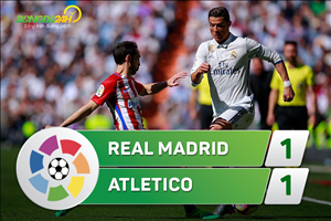 Tổng hợp: Real Madrid 1-1 Atletico (Vòng 31 La Liga 2016/17)
