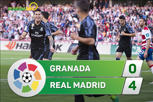 Tổng hợp: Granada 0-4 Real Madrid (Vòng 36 La Liga 2016/17)