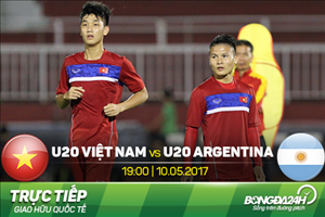Trận đấu U20 Việt Nam vs U20 Argentina được trực tiếp trên kênh nào?