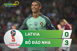 Latvia 0-3 BĐN: Show diễn của Ronaldo