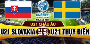 Nhận định U21 Slovakia vs U21 Thụy Điển 01h45 ngày 23/6 (U21 châu Âu 2017)