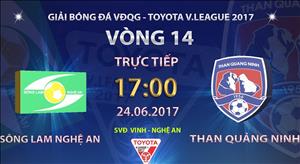 Tổng hợp: SLNA 1-1 Quảng Ninh (Vòng 14 V-League 2017)