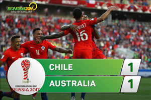 Tổng hợp: Chile 1-1 Australia (Confed Cup 2017)