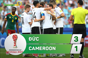 Tổng hợp: Đức 3-1 Cameroon (Confed Cup 2017)