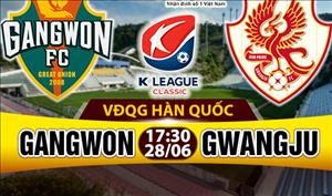 Nhận định Gangwon vs Gwangju 17h30 ngày 28/6 (VĐQG Hàn Quốc)