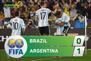Brazil 0-1 Argentina: Tân HLV Sampaoli ra mắt tạm ổn ở Albiceleste nhờ trò cũ