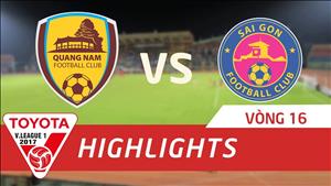 Tổng hợp: Quảng Nam 1-1 Sài Gòn (Vòng 16 V-League 2017)