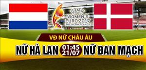 Nhận định Nữ Hà Lan vs Nữ Đan Mạch 01h45 ngày 21/7 (Euro 2017)