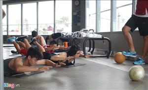 U22 Việt Nam tập thể lực ngay khi hội quân