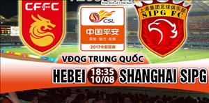 Nhận định Hebei vs Shanghai SIPG 18h35 ngày 10/8 (VĐQG Trung Quốc)