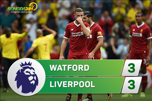 Tổng hợp: Watford 3-3 Liverpool (Vòng 1 NHA 2017/18)