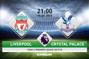 Liverpool vs Crystal Palace (21h00 ngày 19/8): Những người cùng khổ