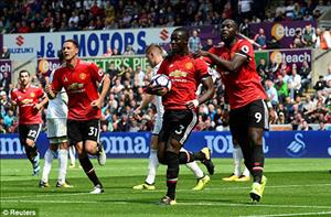Bailly mở điểm cho quỷ đỏ trong trận Swansea vs MU