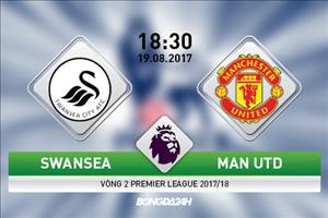 Giải mã trận đấu Swansea vs MU 18h30 ngày 19/8 (Premier League 2017/18)