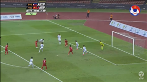 Công Phượng kiến tạo để Văn Thanh ghi bàn cho U22 Việt Nam