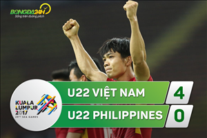 Tổng hợp: U22 Việt Nam 4-0 U22 Philippines (Sea Games 29)