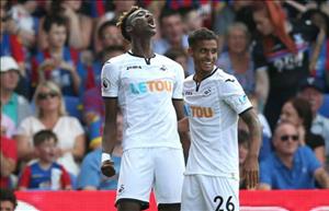 Tổng hợp: Crystal Palace 0-2 Swansea (Vòng 3 NHA 2017/18)