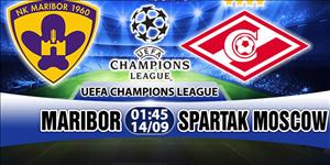Nhận định Maribor vs Spartak Moscow 01h45 ngày 14/9 (Champions League 2017/18)
