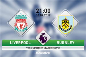Giải mã trận đấu Liverpool vs Burnley 21h00 ngày 16/9 (Premier League 2017/18)
