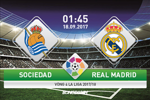 Sociedad vs Real (1h45 ngày 18/9): Vua thì vẫn là Vua
