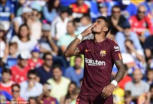 Tổng hợp: Getafe 1-2 Barca (Vòng 4 La Liga 2017/18)